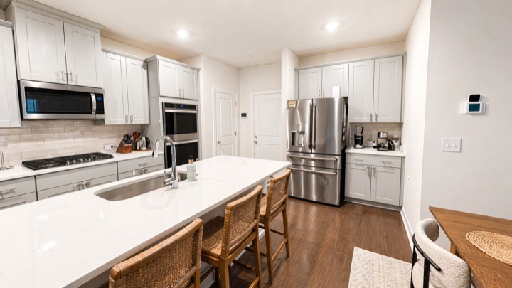 Wide kitchen view